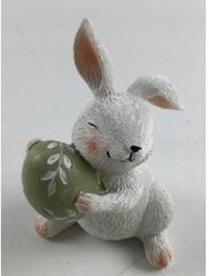  Figurina iepuras+ou plus pentru decoratiuni florale (45288)