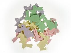  Figurine lemn color pentru decoratiuni florale set 18 buc (45200)