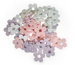  Floricele lemn color pentru decoratiuni florale set 60 buc (45188)
