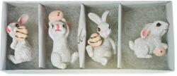  Figurina iepuras+ou plus pentru decoratiuni florale set 4 buc (45212)
