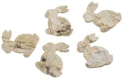  Figurine iepuras scoarta pentru aranjamente florale set 72 buc (45040)