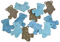  Figurine ursuleti lemn color pentru aranjamente florale set 12 buc (45230)