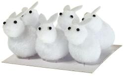 Figurina iepuras pentru decoratiuni florale set 6 buc (45211)