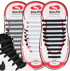 Sulpo Gumi cipőfűző kötés nélkül rugalmas cipőfűző szett 3 Pár (Sznurówki bez wiązania)