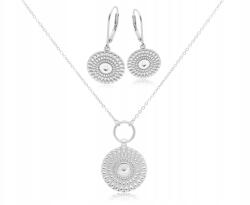 Tessoria Ezüst Ékszer Szett Nőknek Fülbevaló és Nyaklánc, 925-ös Finomságú (219098;219094)