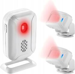  Vezeték nélküli ajtóérzékelő csengő, 2 db Pir mozgásérzékelő 1 db riasztócsengő (PL_KS-SF-20R+Sensor)