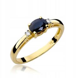 Tessoria Arany eljegyzési gyűrű 585 Zafír 0, 70ct gyémánt (W-2 (SZAFIR))