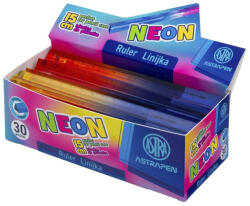 Astra Vonalzó ASTRA PEN neon háromszögletű (424025001) - papir-bolt