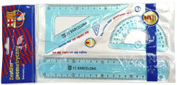 LICENSE Vonalzókészlet FC BARCELONA hajlékony szögmérővel 3 darabos (424023051) - papir-bolt