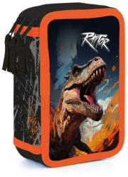 KARTON P+P Penar cu trei compartimente pentru copii, fără rechizite - model Raptor, Oxybag Penar