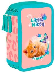 KARTON P+P Penar cu trei compartimente pentru copii, fără rechizite - model Little Kitty Premium Light , Oxybag Penar