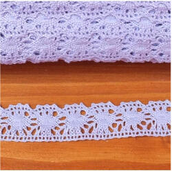  Pamut csipke levendula, mérete: 2 cm x 2 m