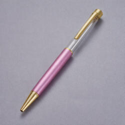  Rózsaszín (2) Arany Színű Választható Ásványtörmelékkel Töltött Golyóstoll