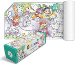 dodo Poster de colorat, Transporturi, 70 x 16 cm, Dodo Toys