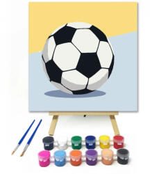  Focilabda - gyerek számfestő készlet - 40×40 cm (Keretre feszítve)