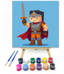  Mosolygós lovag kardja - gyerek számfestő készlet