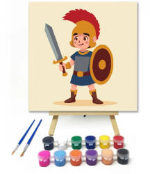  Bátor harcos - gyerek számfestő készlet