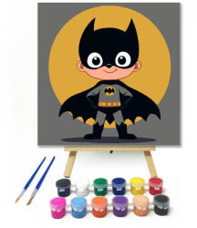  A város hőse - gyerek számfestő készlet - 30×30 cm (Keret nélkül)