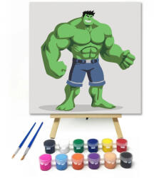  Izmos zöld óriás - gyerek számfestő készlet