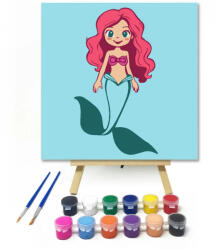  Sellőlány uszonya - gyerek számfestő készlet