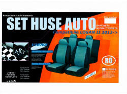  Set huse scaune auto pentru Logan I 2004-2012, 9 piese, imitatie plus, premium (280820-1)