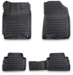  Covorase cauciuc tip tavita pentru Hyundai Kona 2018+ set 4 buc, negru (191022-19)