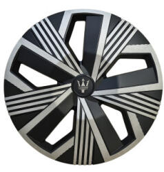  Set 4 capace roti Evo 16 inch negru-argintiu, ABS rezistent, montaj rapid (130126-4)