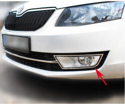  Ornament cromat pentru proiectoare Skoda Octavia III (2013-2016) din inox 304 (020519-8)