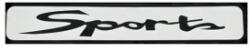  Abtibild auto Sports alb 12x2 cm, autocolant decorativ rezistent UV (DZ-075) (270716-1)