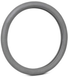 Husa volan gri perforata din imitatie piele, marimea L (39-41 cm), A122 (160721-5)