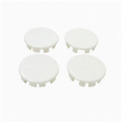  Set 4 capace jante 68 mm albe, din ABS, montaj prin clipsare (LGG-08) (170723-2)