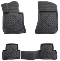  Set covoare cauciuc tip tavita pentru Mercedes CLS 2010-2018, negru (A80-X146) (191022-36)