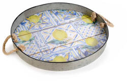 Decorer Tava decor Lamai lemn metal multicolor Ø 43, 5 cm x 5 H (A51.51.10A) Tava