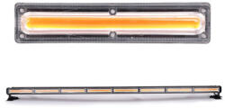  Rampa girofar LED COB portocalie 12/24V cu baza magnetica, 8 module (AS-COB-8-2S) (111022-66)