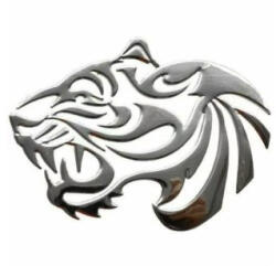  Abtibild auto crom cap de tigru tribal DZ-27, decor universal pentru caroserie (011025-14)