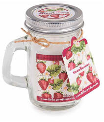 Decorer Lumanare parfumata in borcan aroma Capsuni cm 7 x 5 x 8, 5 H (A14.16.46F)