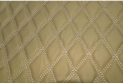  Material pentru covorase auto romb bej, cusatura bej, antiderapant (COV02BB) (110817-25)