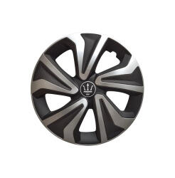  Set 4 capace roti Evo 16 inch, negru-argintiu, pentru jante de otel (WK1-1SL-16) (280923-22)