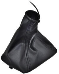  Manson schimbator viteze BMW din imitatie piele neagra, cusaturi negre SC-70 (170625-1)