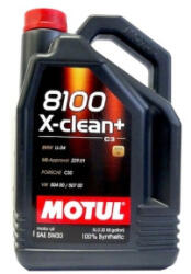  Ulei motor Motul 8100 X-Clean+ 5W30 5L, 100% sintetic pentru DPF (061123-2)