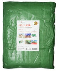  Prelata impermeabila verde 6x8 m, 120 g/m2, cu ochiuri de prindere - Breckner (120721-4)
