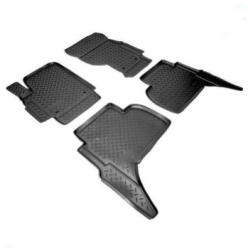  Set covoare auto cauciuc tip tavita pentru Volkswagen Amarok 2010+, negre (4 buc) (121120-10)