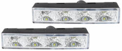  Set 2 proiectoare lumini de zi DRL 12/24V, 4 LED, 125x24 mm, Amio DRL540PRO (032223-3)