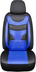  Set huse auto universale 11 piese, negru cu albastru, pentru scaune fata/spate (081125-1)