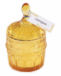 Decorer Lumanare parfumata in borcan sticla aroma Lemongrass Ø 8, 5 x 13 H (A14.16.33A)