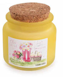 Decorer Lumanare parfumata in borcan sticla aroma frunze maslin, Lemongrass Ø 6, 5 cm x 6, 5 H (A14.16.62D)