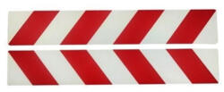  Set 2 benzi reflectorizante alb-rosu 30 cm x 5 m pentru auto si remorci (TCT-3322)