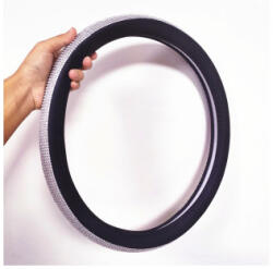  Husa pentru volan marimea M (37-39 cm) neagra Diamond, cod FX96 (140921-9)