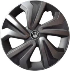  Set 4 capace roti Evo 15 inch, negru-gri antracit, ABS rezistent (WK1-1GR-15) (280923- 27)