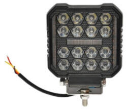  Proiector LED patrat 48W cu DRL alb/galben, 9-80V, carcasa aluminiu IP67 (050525-1)